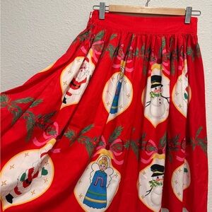 Festive Red Holiday Skirt